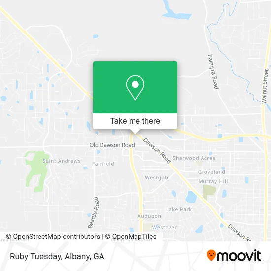 Ruby Tuesday map