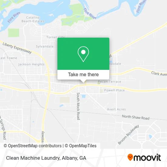 Clean Machine Laundry map