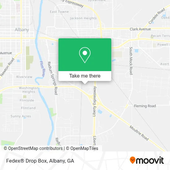 Fedex® Drop Box map