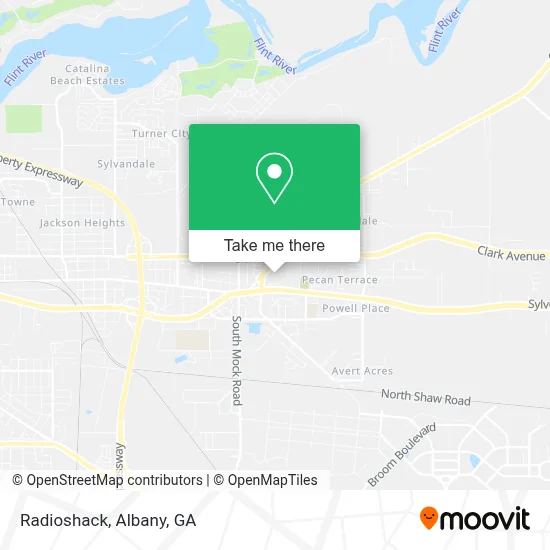 Radioshack map