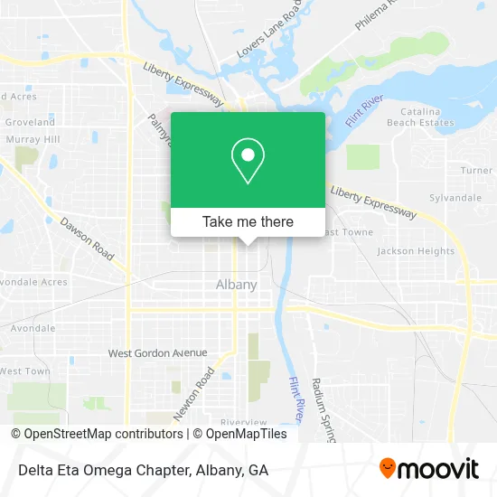 Delta Eta Omega Chapter map