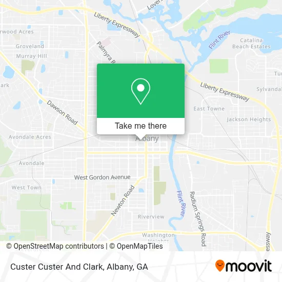 Custer Custer And Clark map