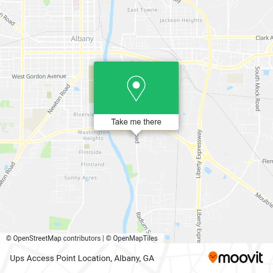 Ups Access Point Location map