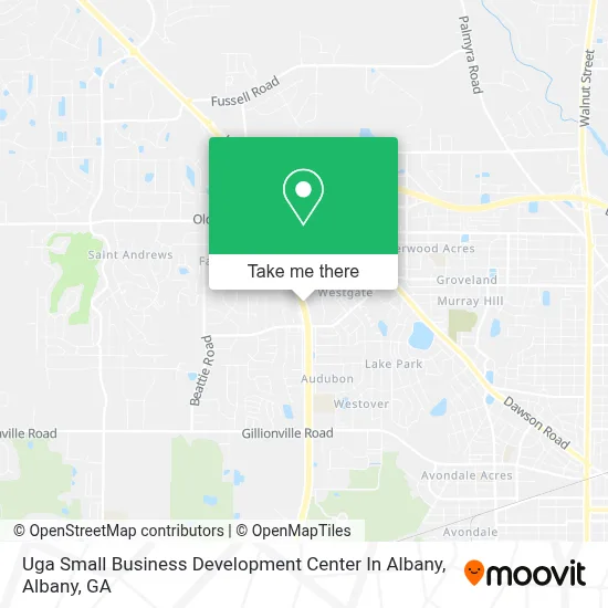 Uga Small Business Development Center In Albany map