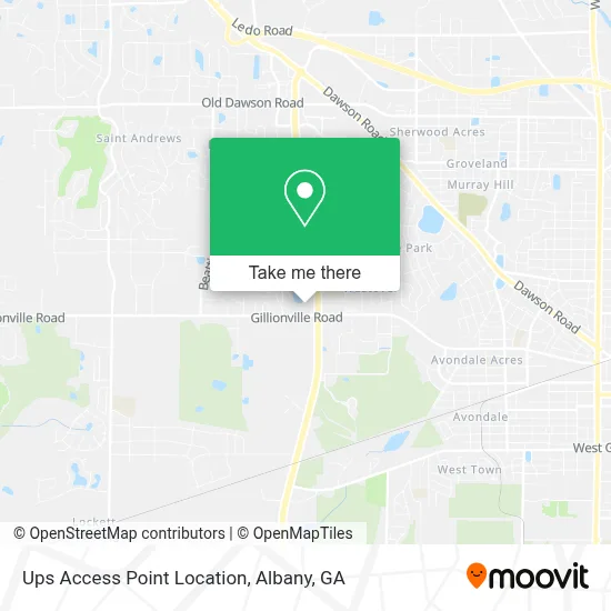 Ups Access Point Location map