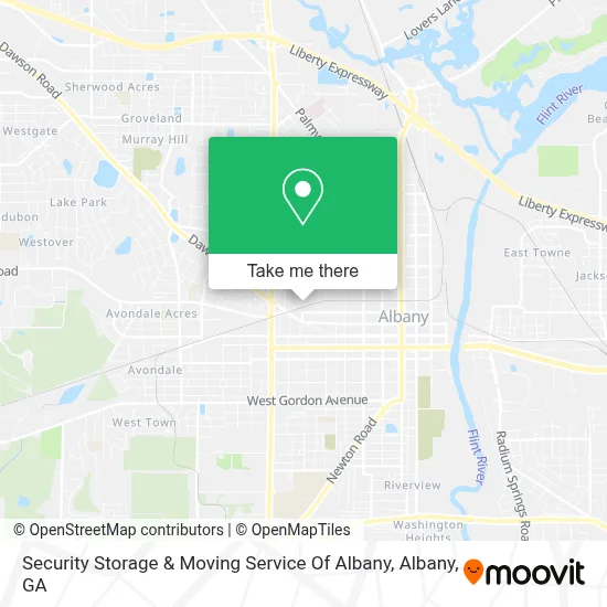 Security Storage & Moving Service Of Albany map