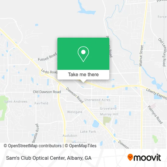 Sam's Club Optical Center map