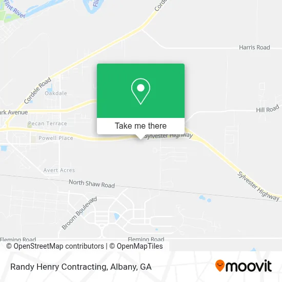 Randy Henry Contracting map