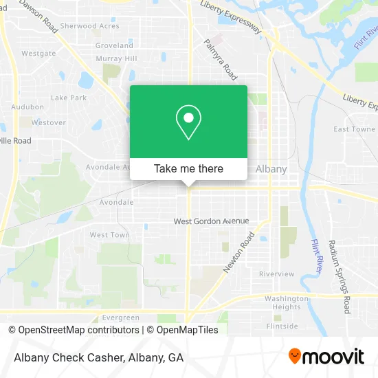 Albany Check Casher map
