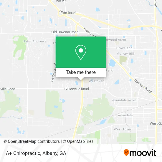 A+ Chiropractic map