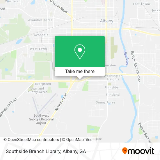Southside Branch Library map