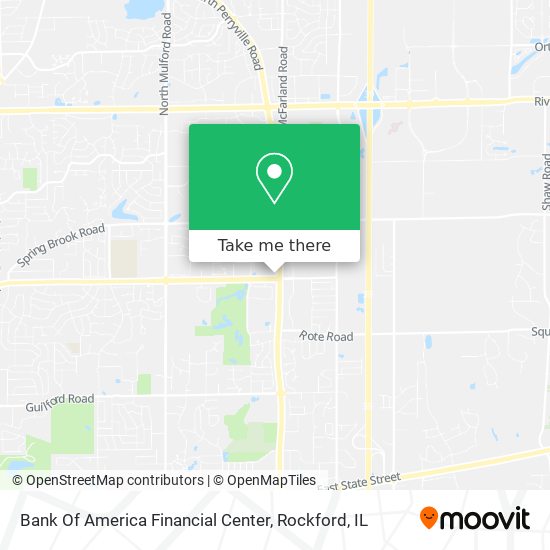 Mapa de Bank Of America Financial Center