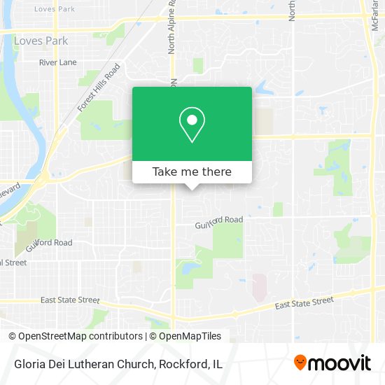 Mapa de Gloria Dei Lutheran Church