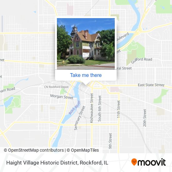 Haight Village Historic District map