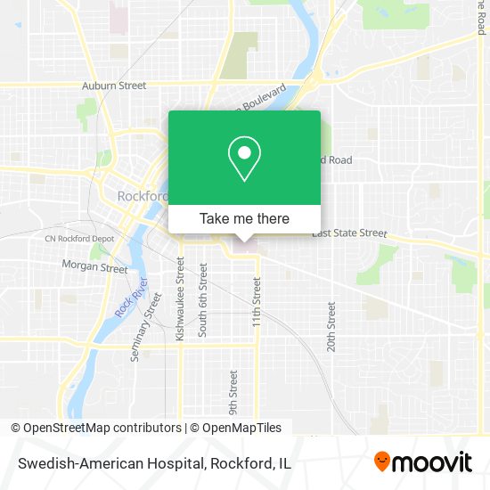 Swedish-American Hospital map