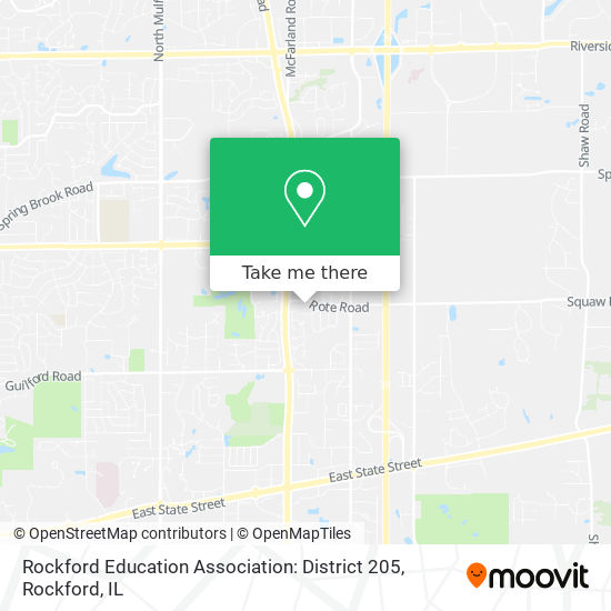Rockford Education Association: District 205 map