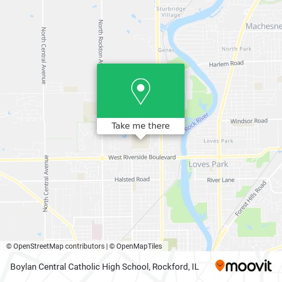 Boylan Central Catholic High School map