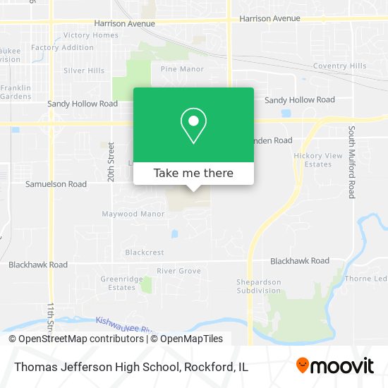 Thomas Jefferson High School map