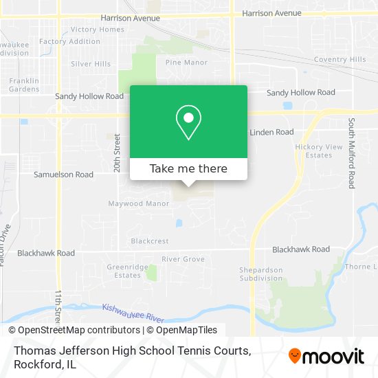 Mapa de Thomas Jefferson High School Tennis Courts