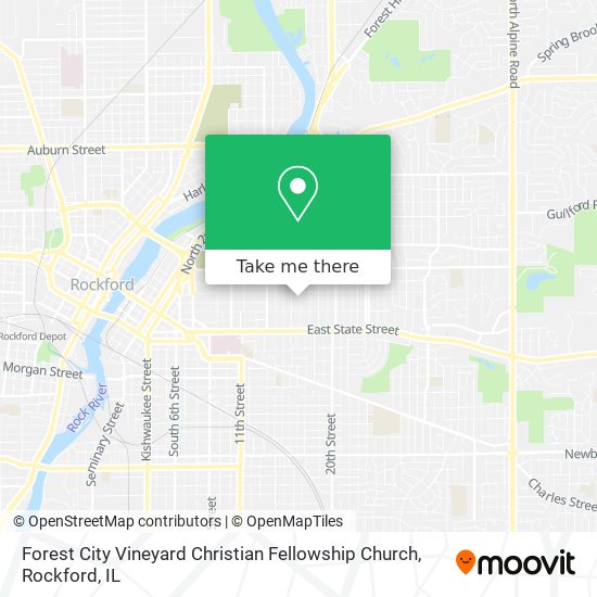 Mapa de Forest City Vineyard Christian Fellowship Church