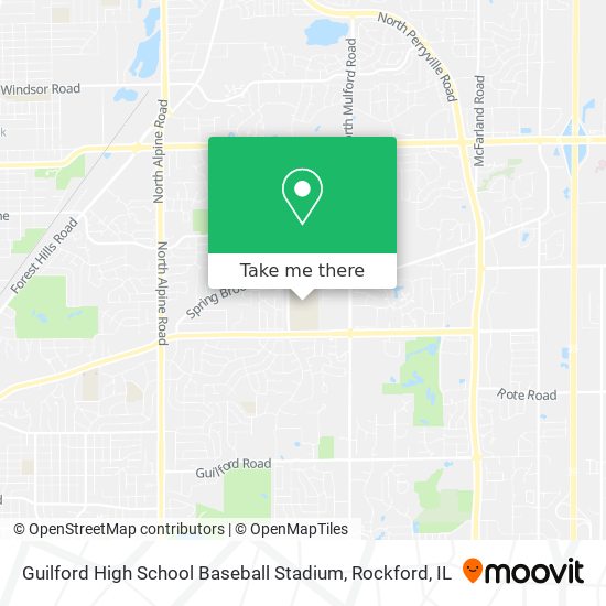 Guilford High School Baseball Stadium map