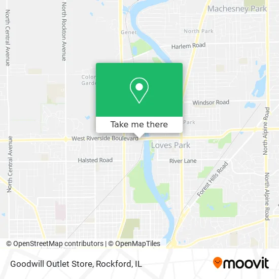 Goodwill Outlet Store map