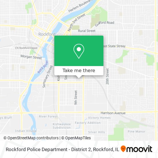 Rockford Police Department - District 2 map