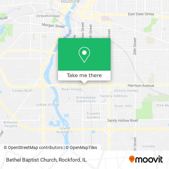 Bethel Baptist Church map