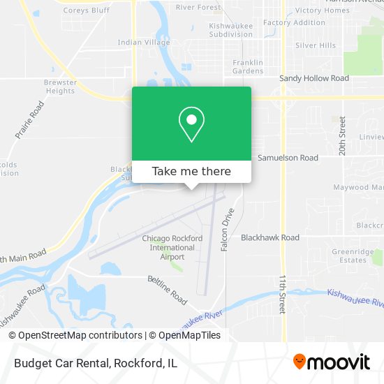 Mapa de Budget Car Rental