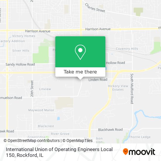 International Union of Operating Engineers Local 150 map