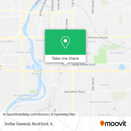 Mapa de Dollar General