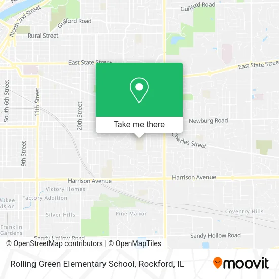 Rolling Green Elementary School map