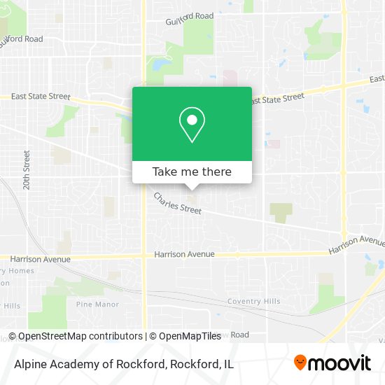 Alpine Academy of Rockford map