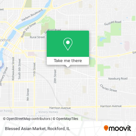 Blessed Asian Market map