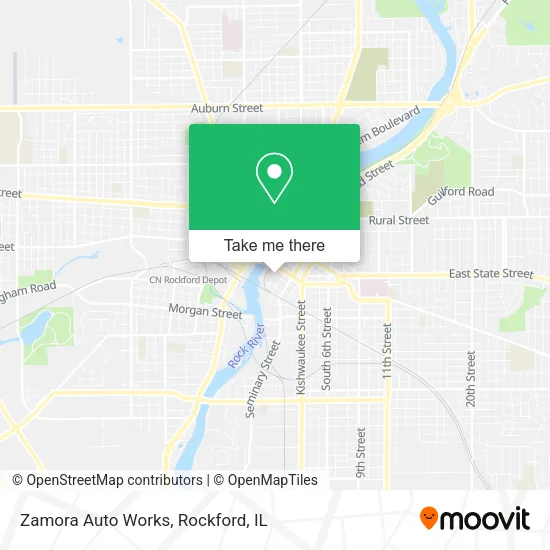Zamora Auto Works map