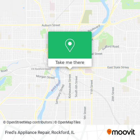 Mapa de Fred's Appliance Repair