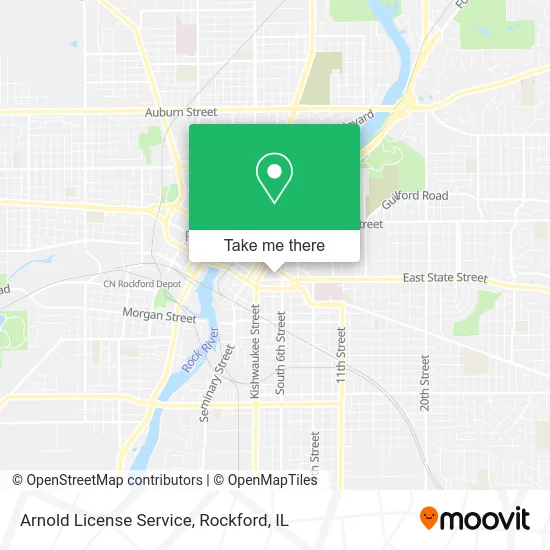 Arnold License Service map