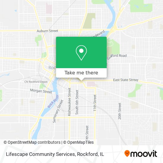 Lifescape Community Services map