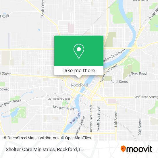 Shelter Care Ministries map