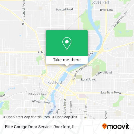 Elite Garage Door Service map
