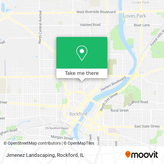 Jimenez Landscaping map