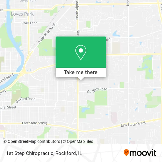 1st Step Chiropractic map