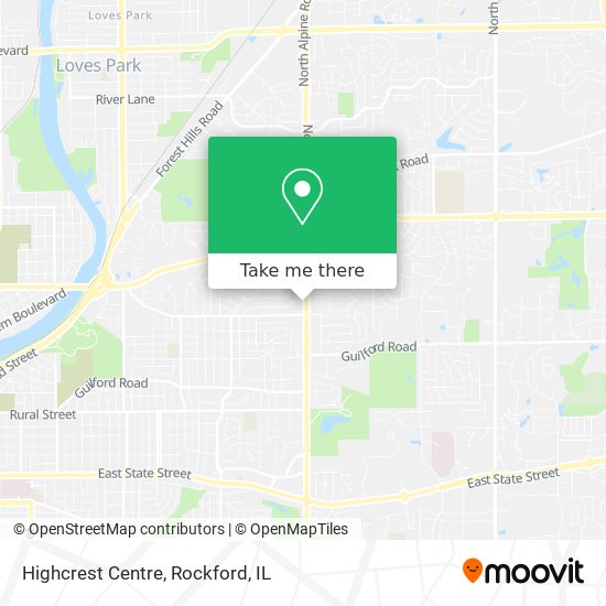 Mapa de Highcrest Centre