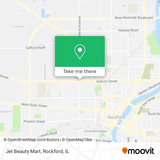 Jet Beauty Mart map