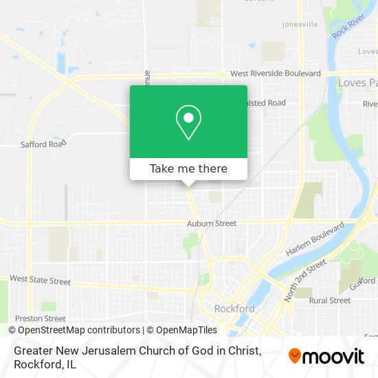 Greater New Jerusalem Church of God in Christ map