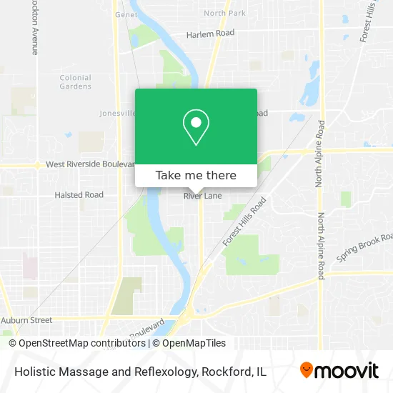 Holistic Massage and Reflexology map