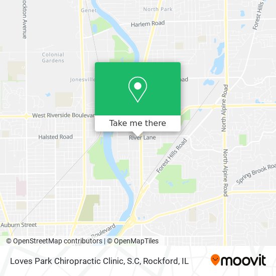Loves Park Chiropractic Clinic, S.C map