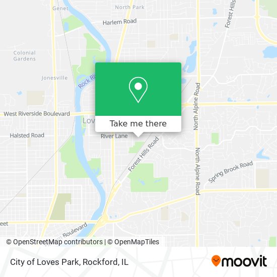 Mapa de City of Loves Park