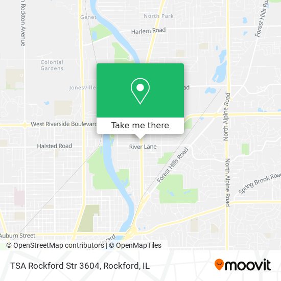 Mapa de TSA Rockford Str 3604
