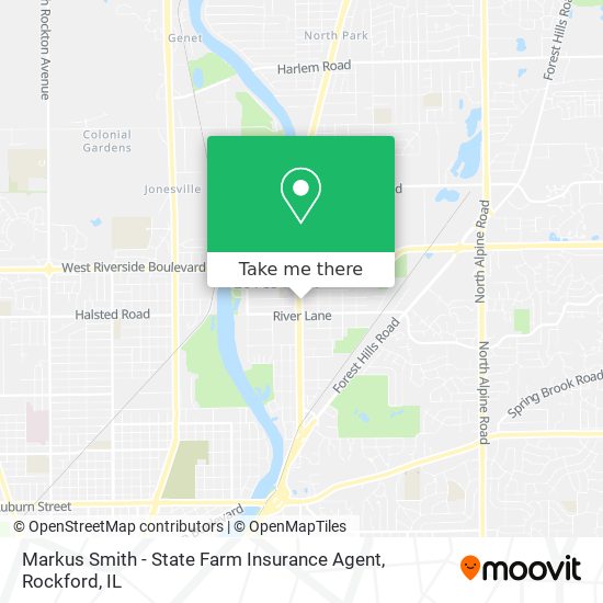 Markus Smith - State Farm Insurance Agent map